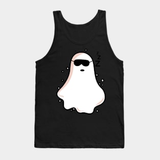 funny sleepy Ghost soul halloween Tank Top